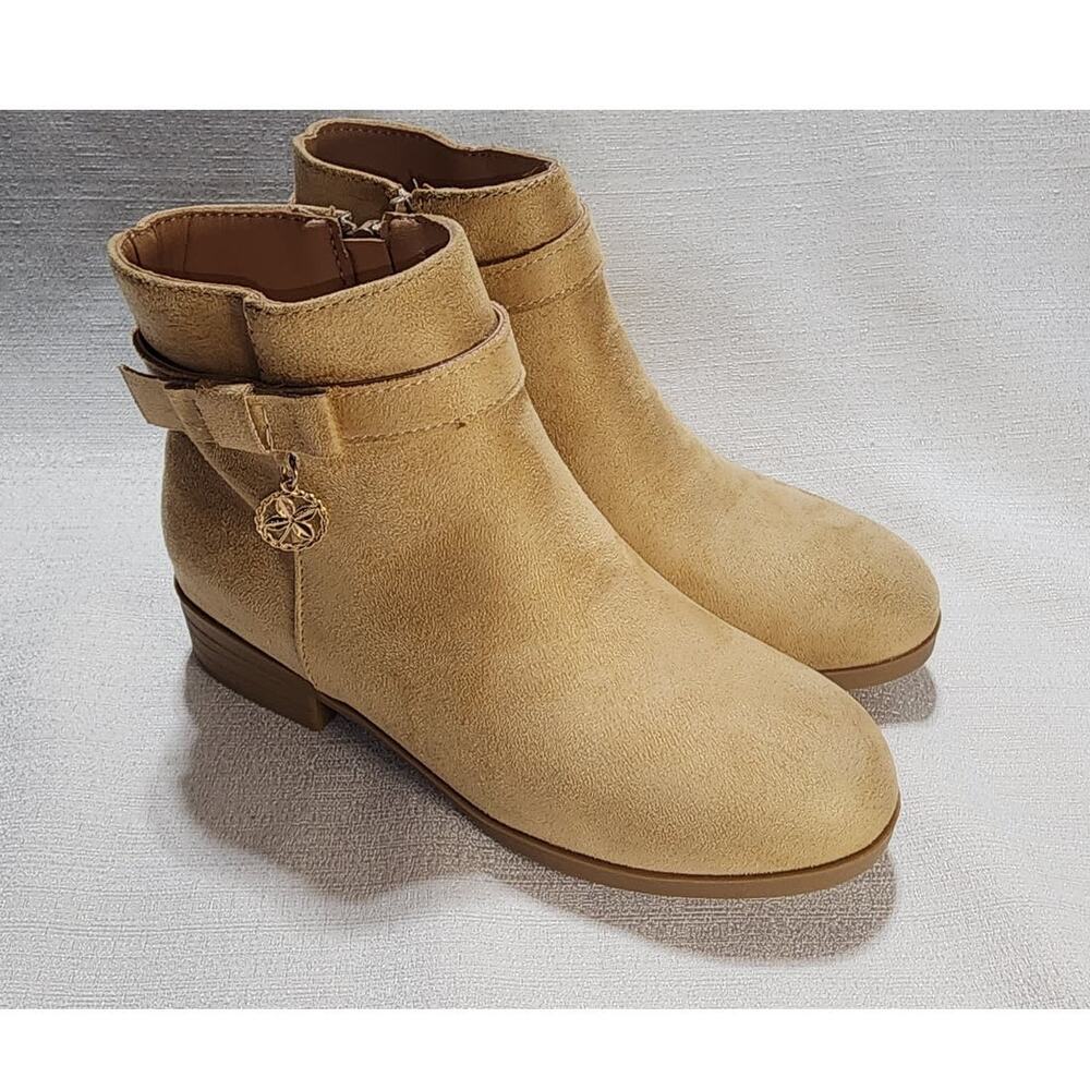 ankle boots size 2 girls brown zby